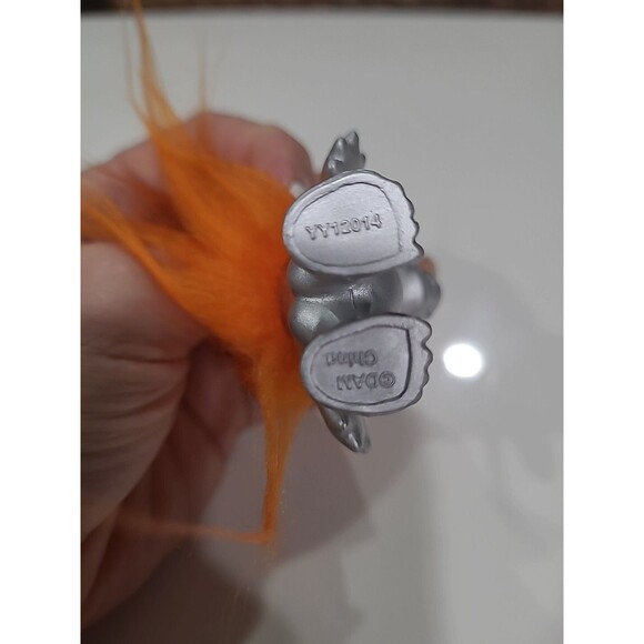 Metallic SILVER w ORANGE Hair * DARK HORSE * DAM TROLL PINK GEM - Picture 5 of 8